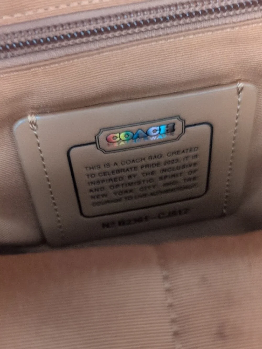 Coach West Limited Edition LGBTQIA+Pride Backpack with Patches
